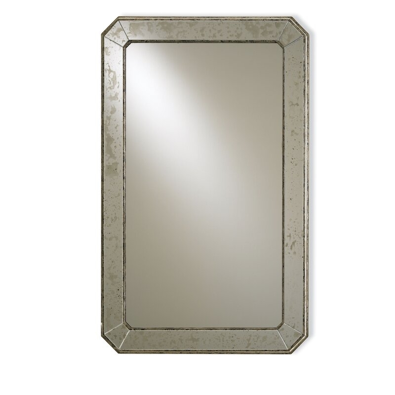 Currey & Company Antiqued Mirror Industrial Distressed Wall Mirror - Image 0