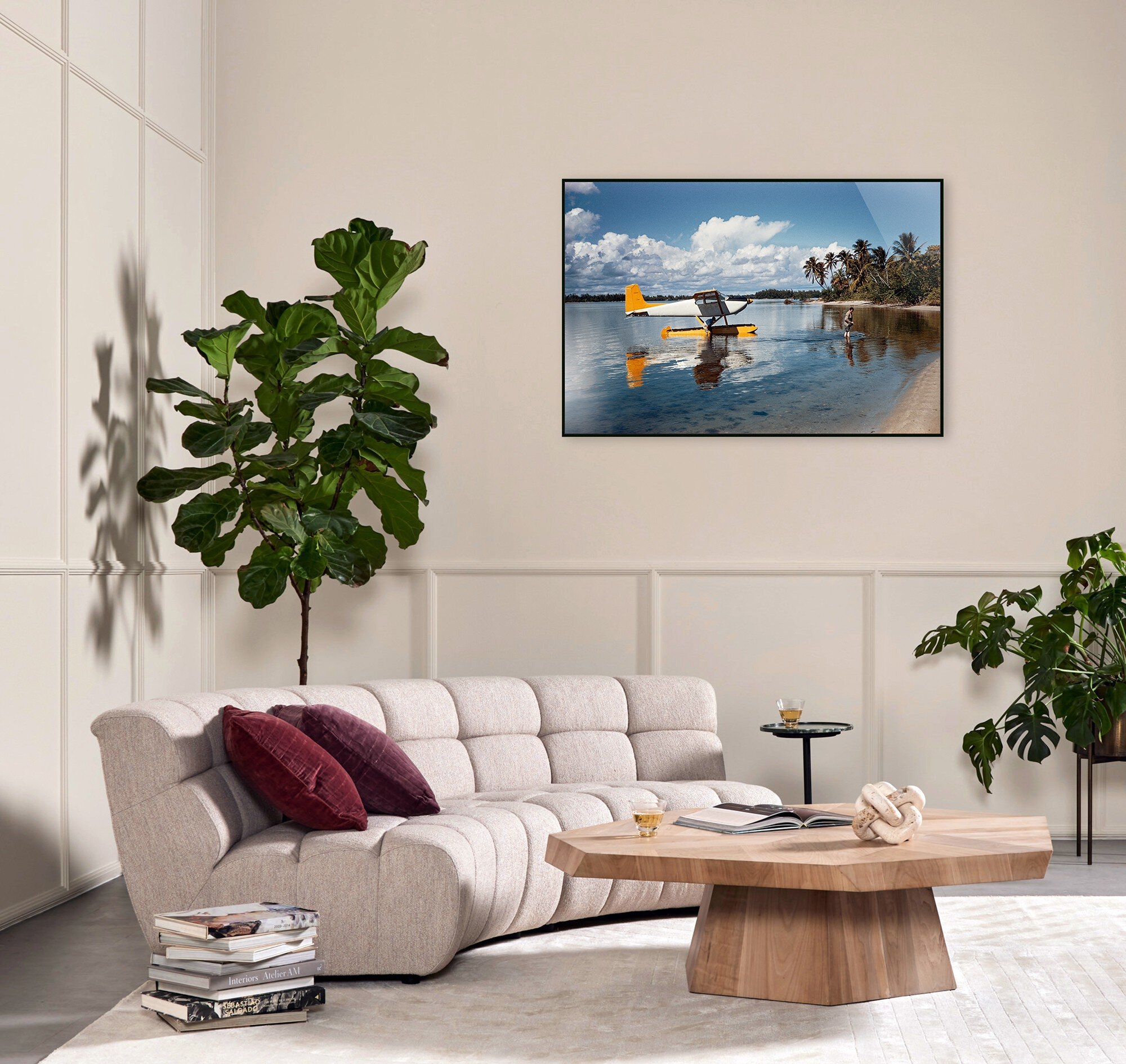 Arriving In Style by Slim Aarons - Black Maple Floater - Image 1