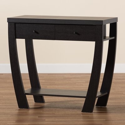 Red Barrel Studio® Studio Capote Modern And Contemporary Walnut Brown Finished Wood 2-Drawer Console Table - Image 0