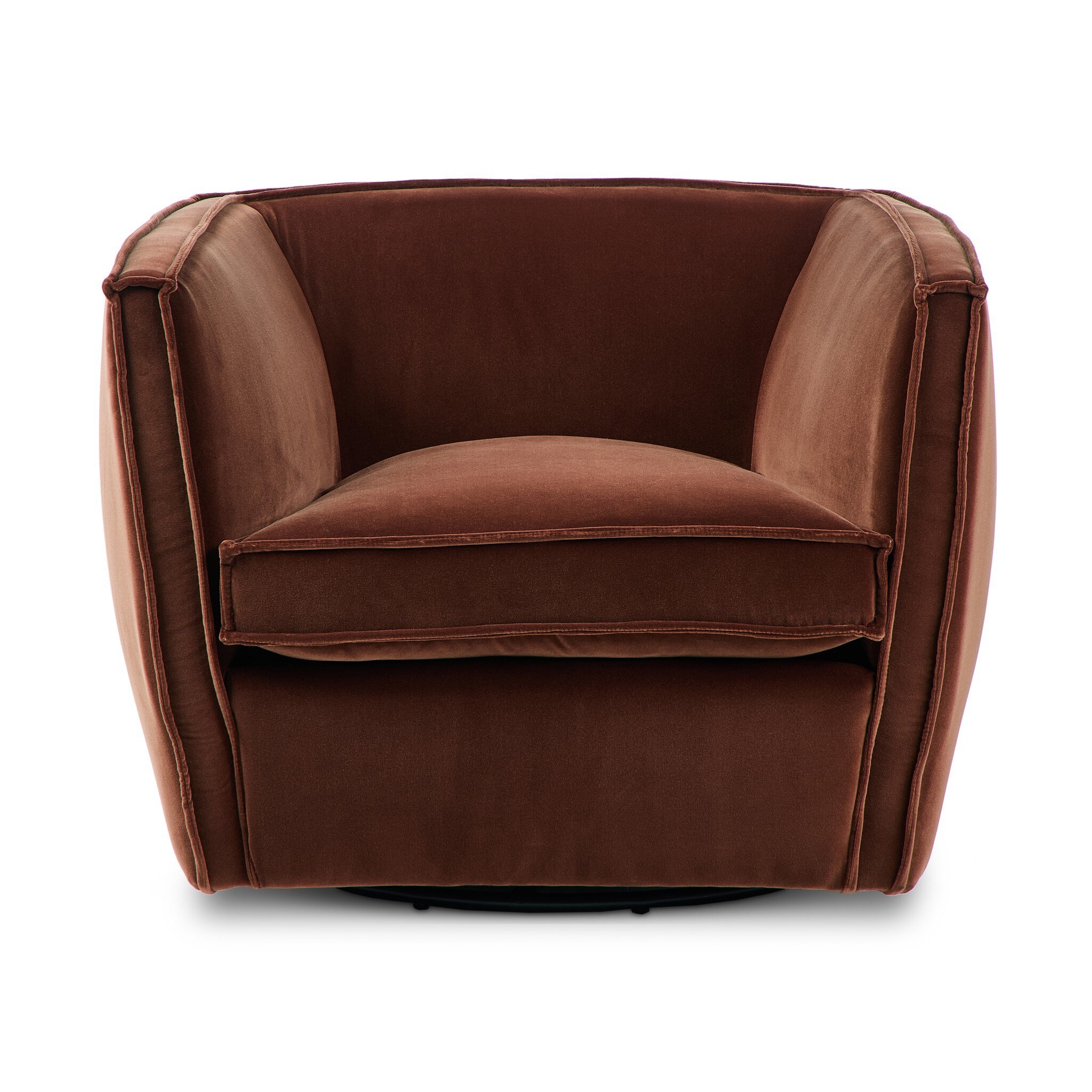 Rashi Swivel Chair - Surrey Auburn - Image 0