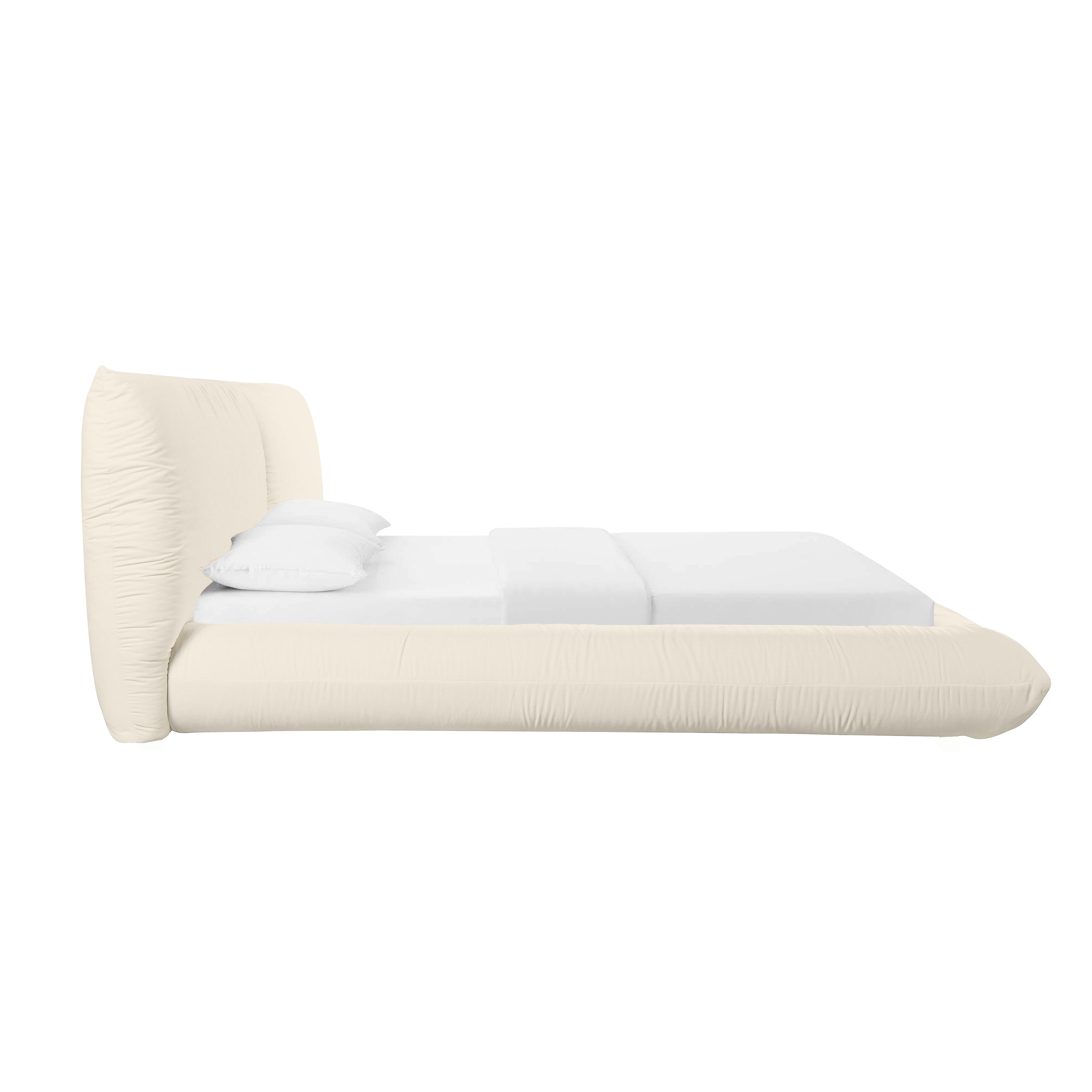 Romp Cream 100% Recycled Linen King Bed - Image 3