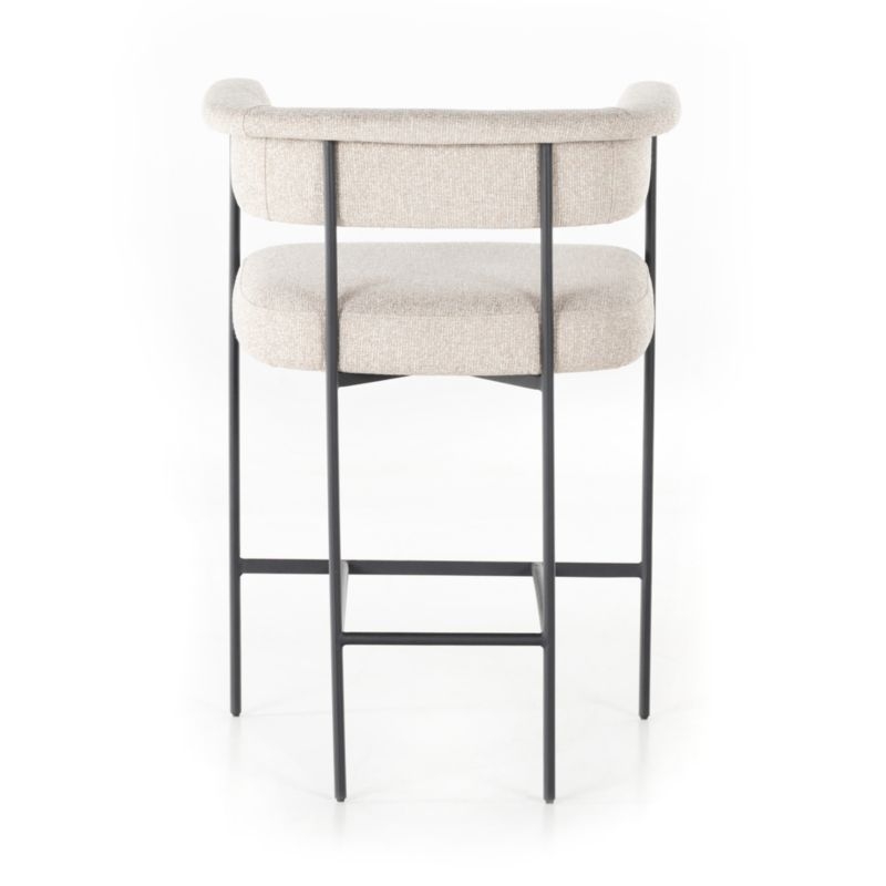 Sutter Beige Bouclé Counter Stool - Image 5