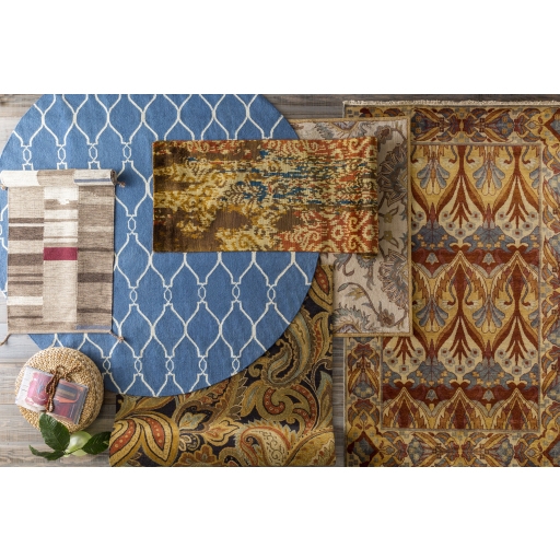 Fallon Blue Indoor 3'6" x 5'6" Handmade Rug - Image 0