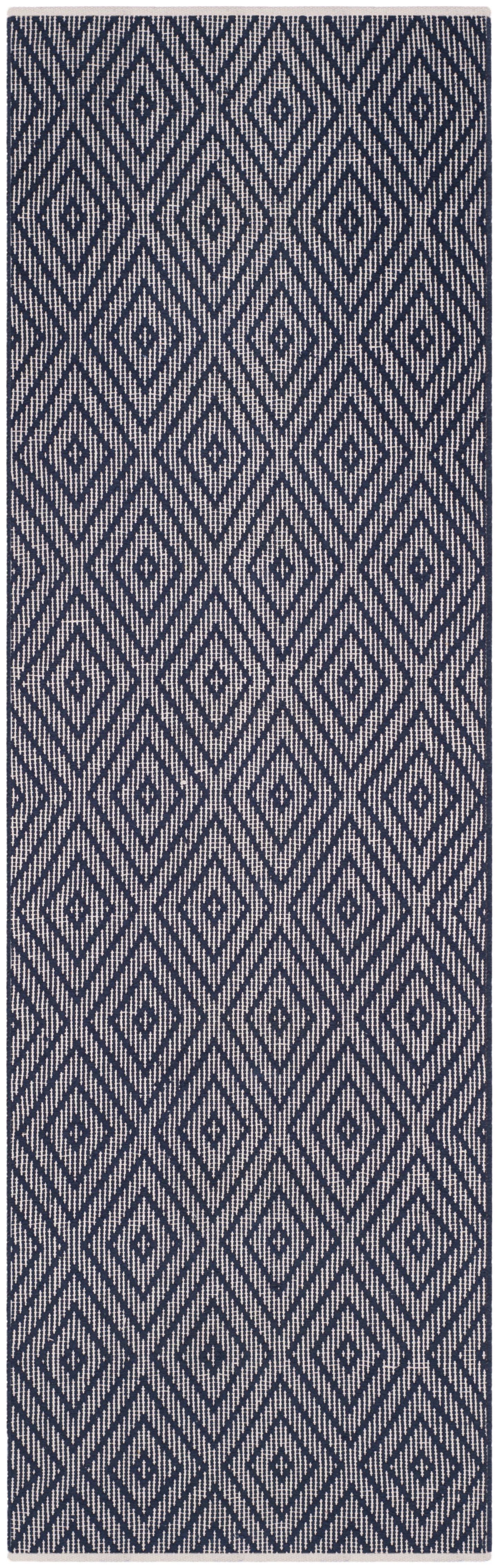 Arlo Home Hand Woven Area Rug, MTK811C, Navy/Ivory,  2' 3" X 7' - Image 0