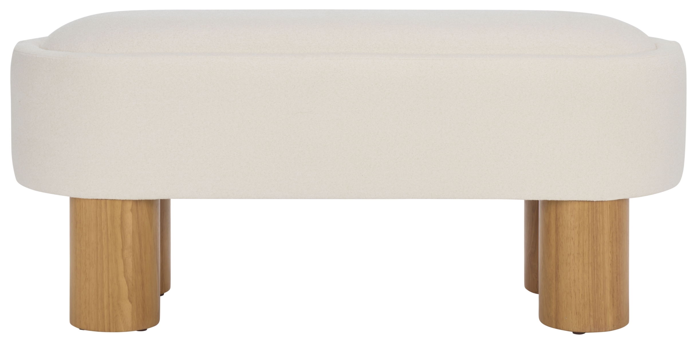 Posner Bench - Ivory / Natural - Safavieh - Image 0