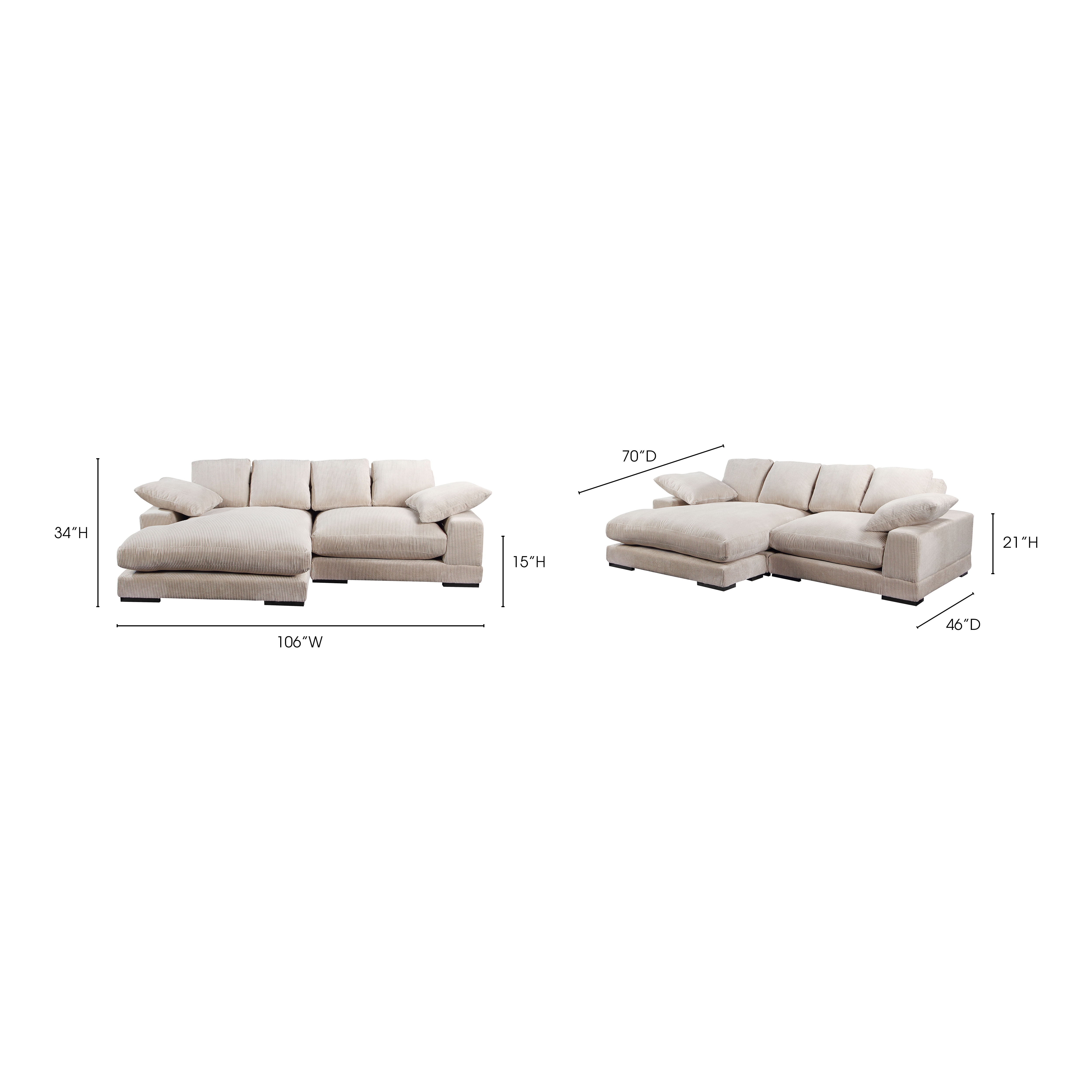 Plunge Sectional Cappuccino - Image 7