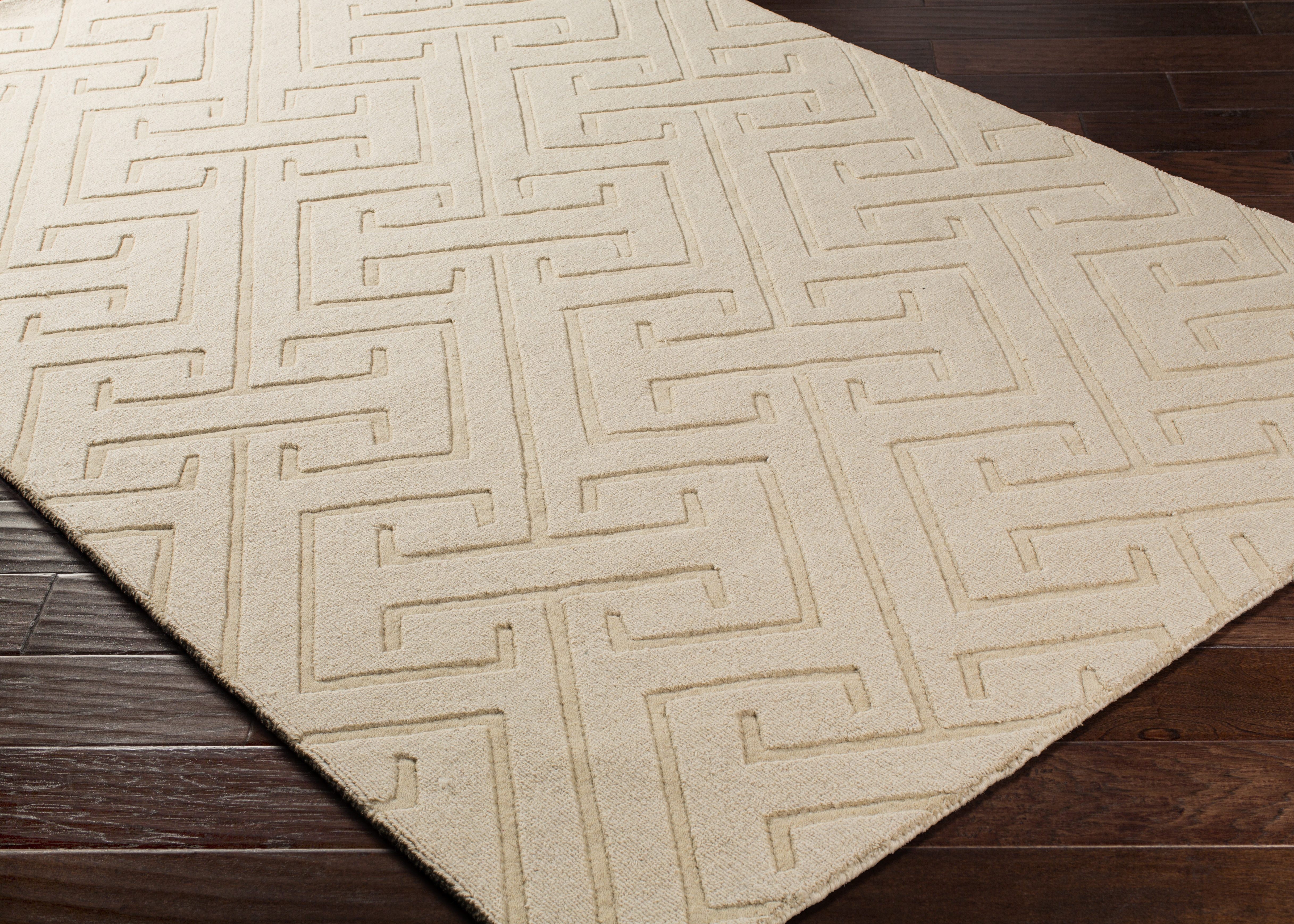 Mystique Beige Indoor 2'6" x 8' Handmade Rug - Image 7