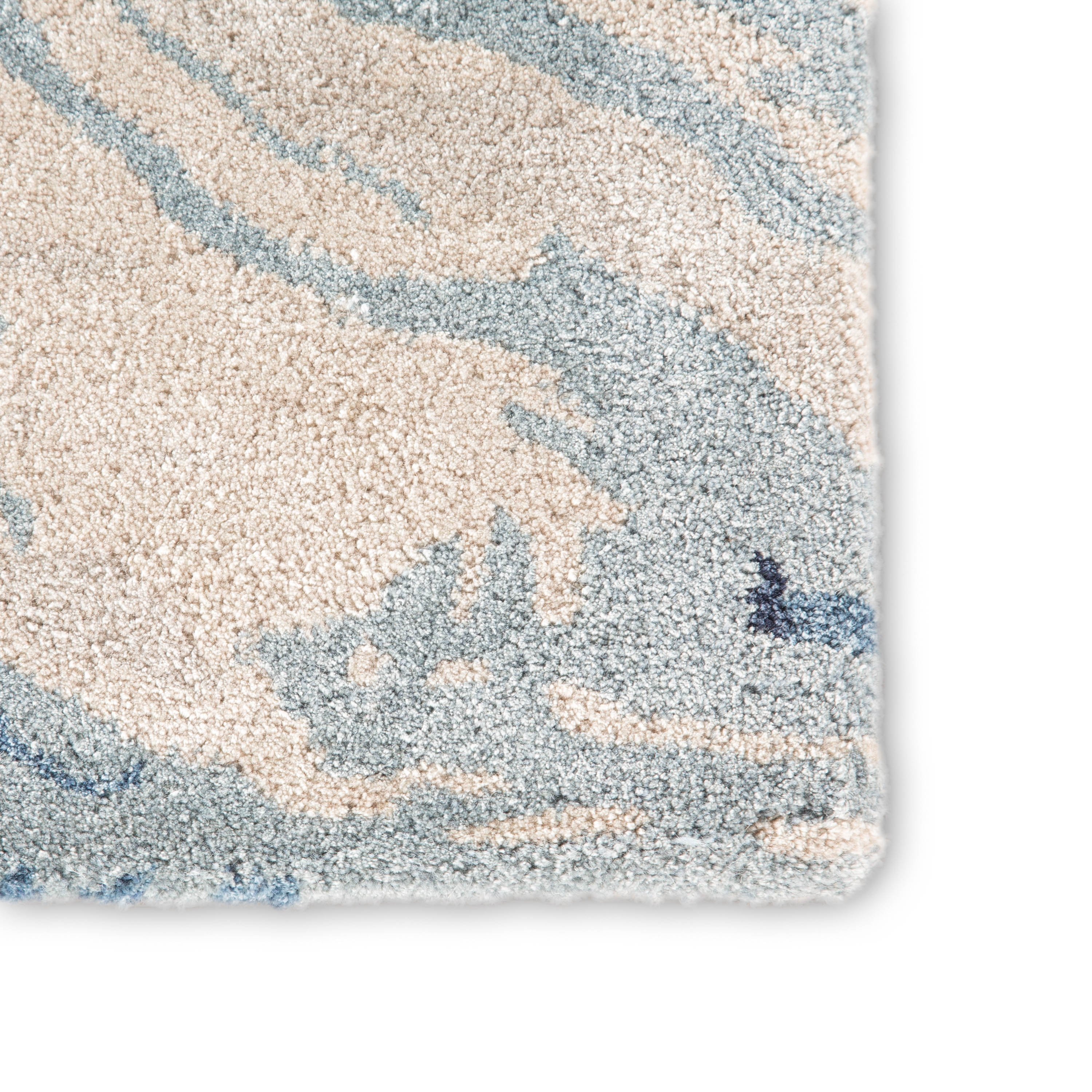 Atha Handmade Abstract Blue/ Gray Area Rug (12'X18') - Image 3