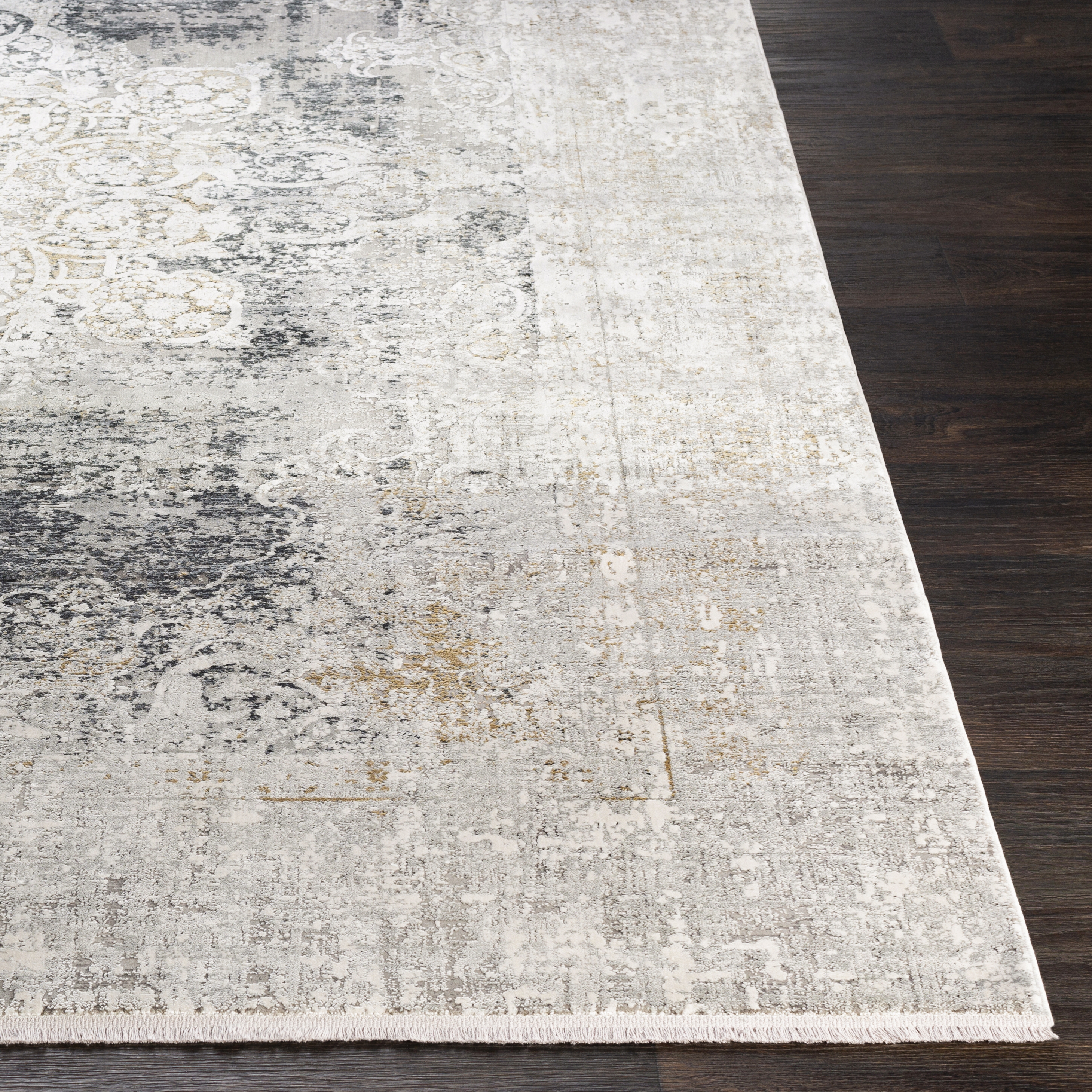 Solar Gray Indoor 9'8" x 13'1" Machine Woven Rug - Image 2
