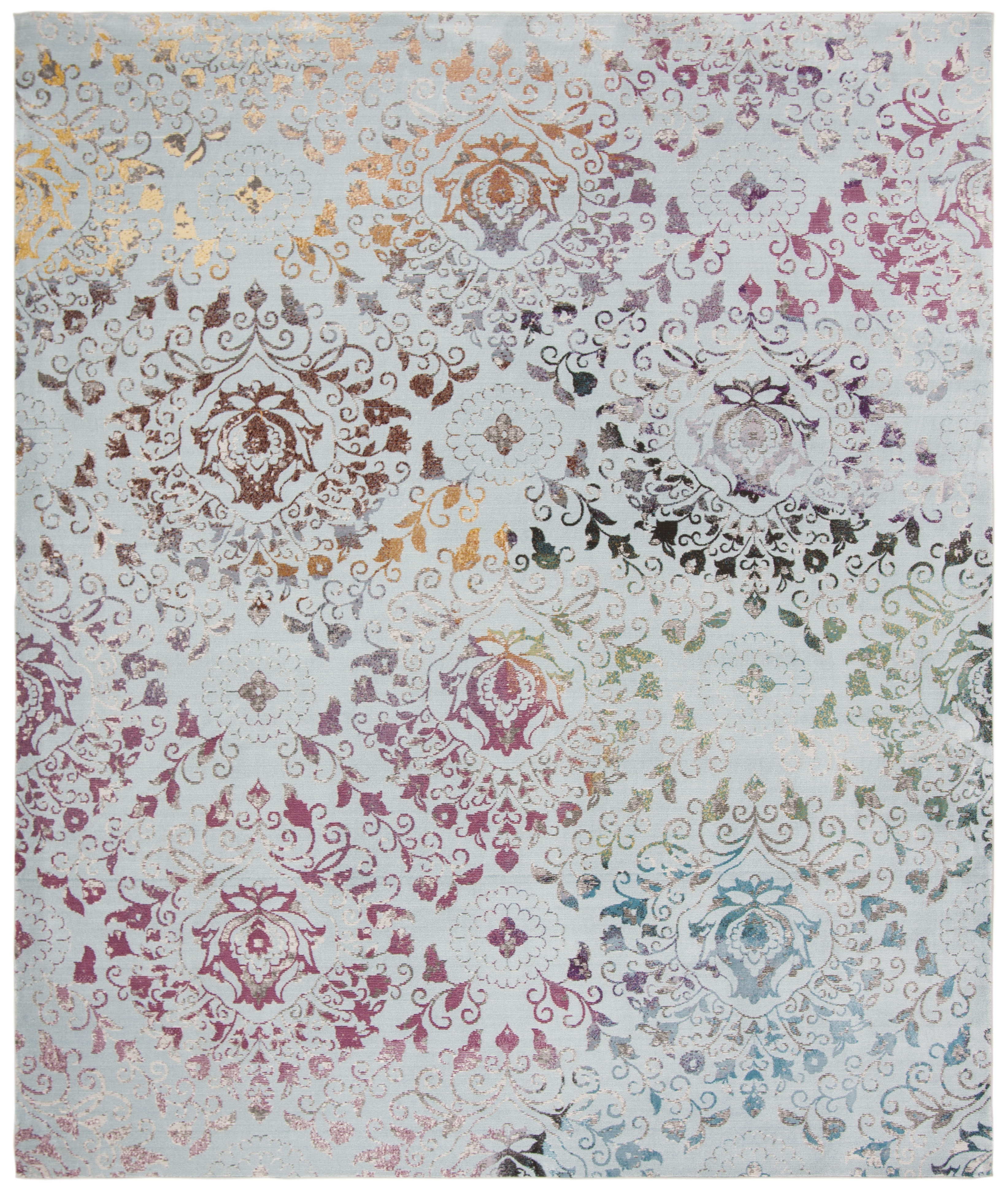 Arlo Home Woven Area Rug, ARA172B, Blue/Multi,  8' X 10' - Image 0