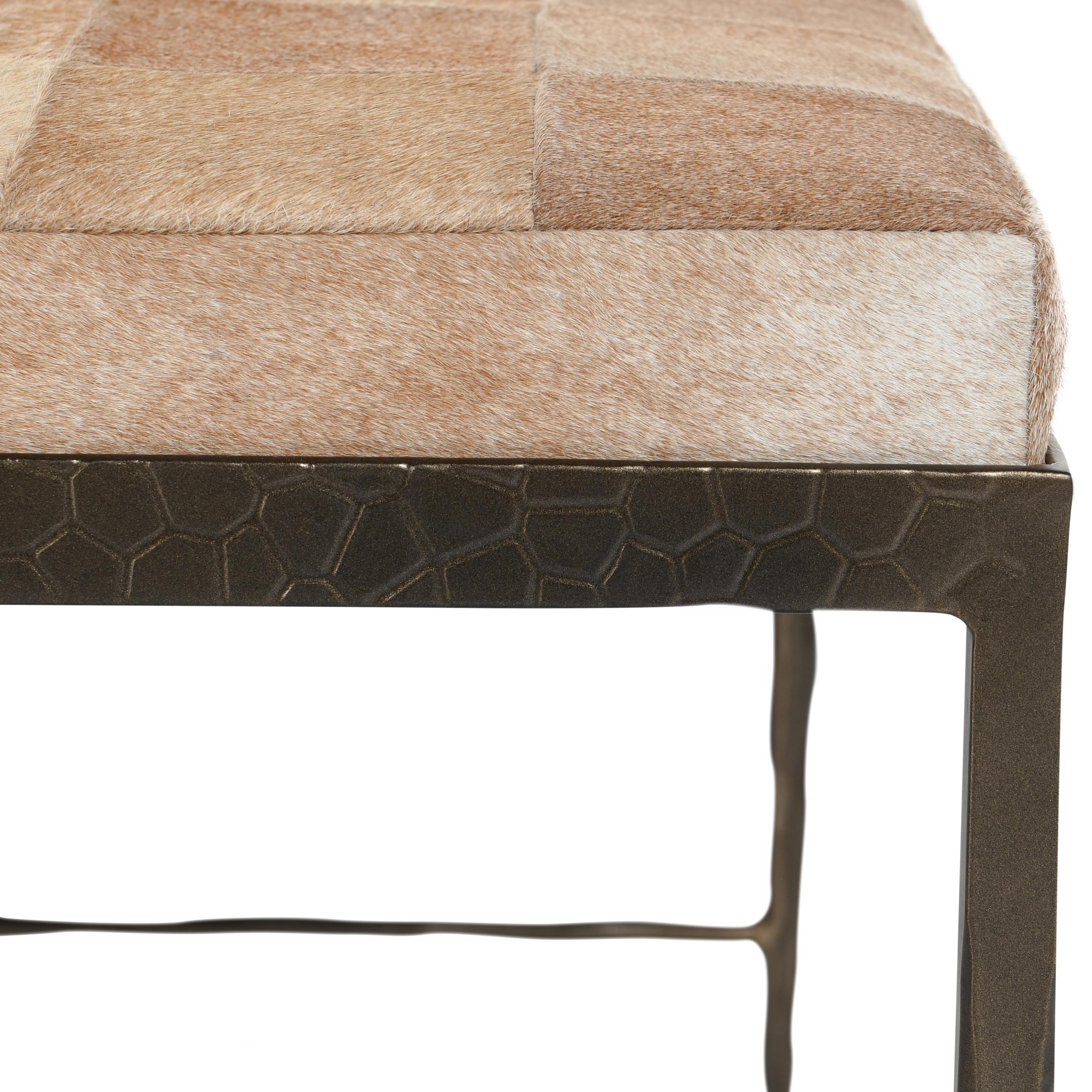 Achen Hide 28" Bench Blonde - Image 3