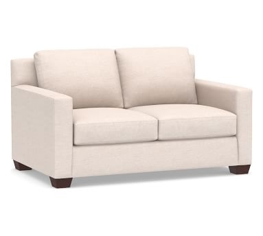 York Square Arm Upholstered Sofa 80.5", Down Blend Wrapped Cushions, Park Weave Oatmeal - Image 2
