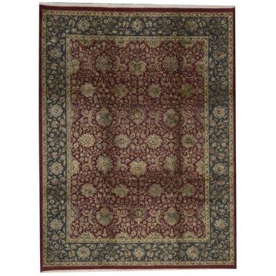 One-of-a-Kind Chantel Hand-Knotted Red/Green 9' x 11'11" Area Rug - Image 0