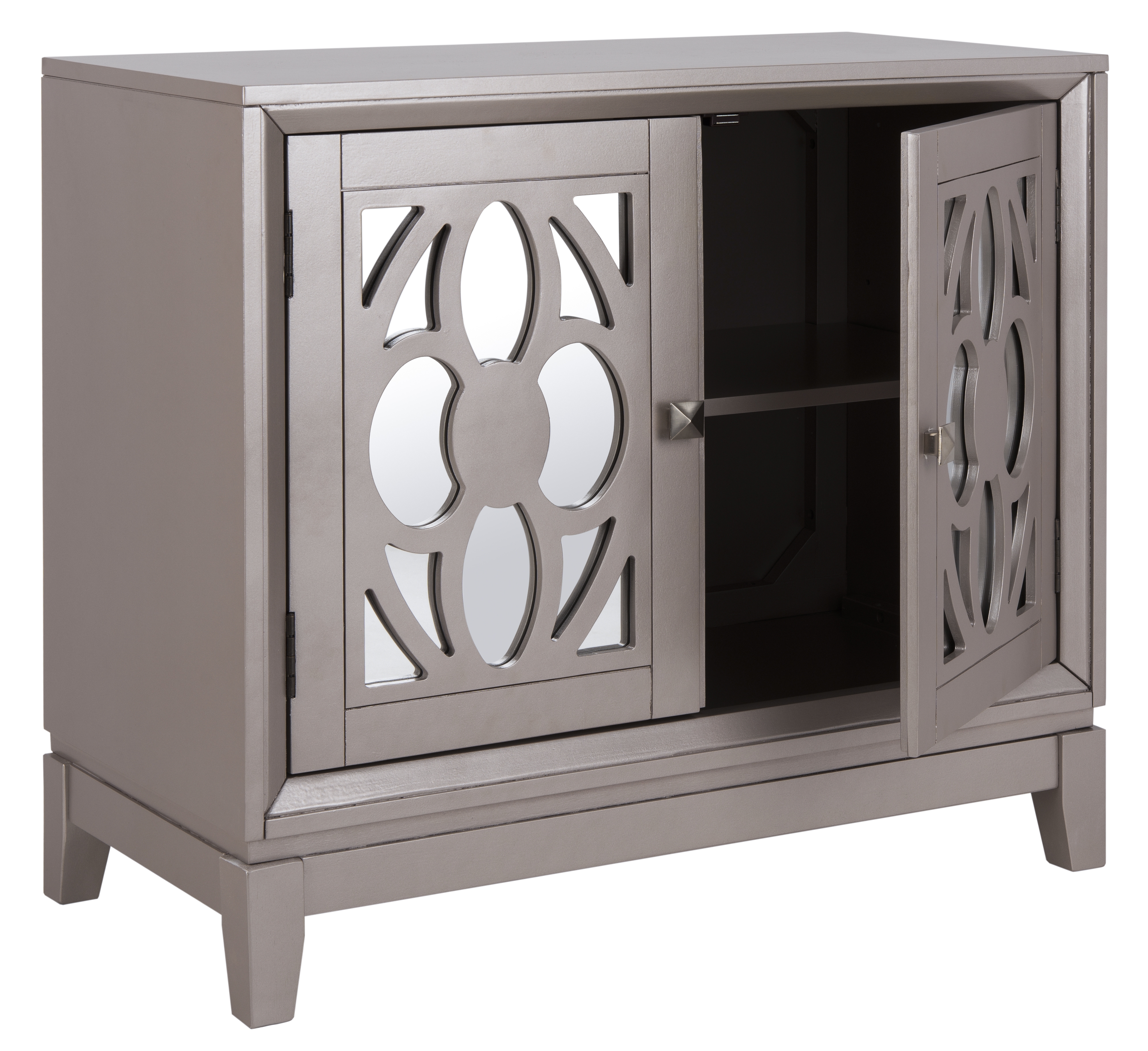 Shannon 2 Door Chest - Champagne/Mirror - Safavieh - Image 1