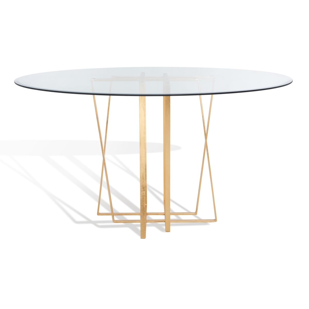 Scotty Metal Dining Table - Gold - Image 5