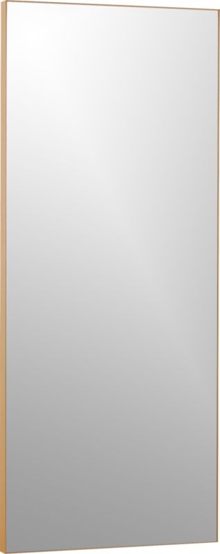 Infinity Floor Mirror, Brass, 32"x76" - Image 3