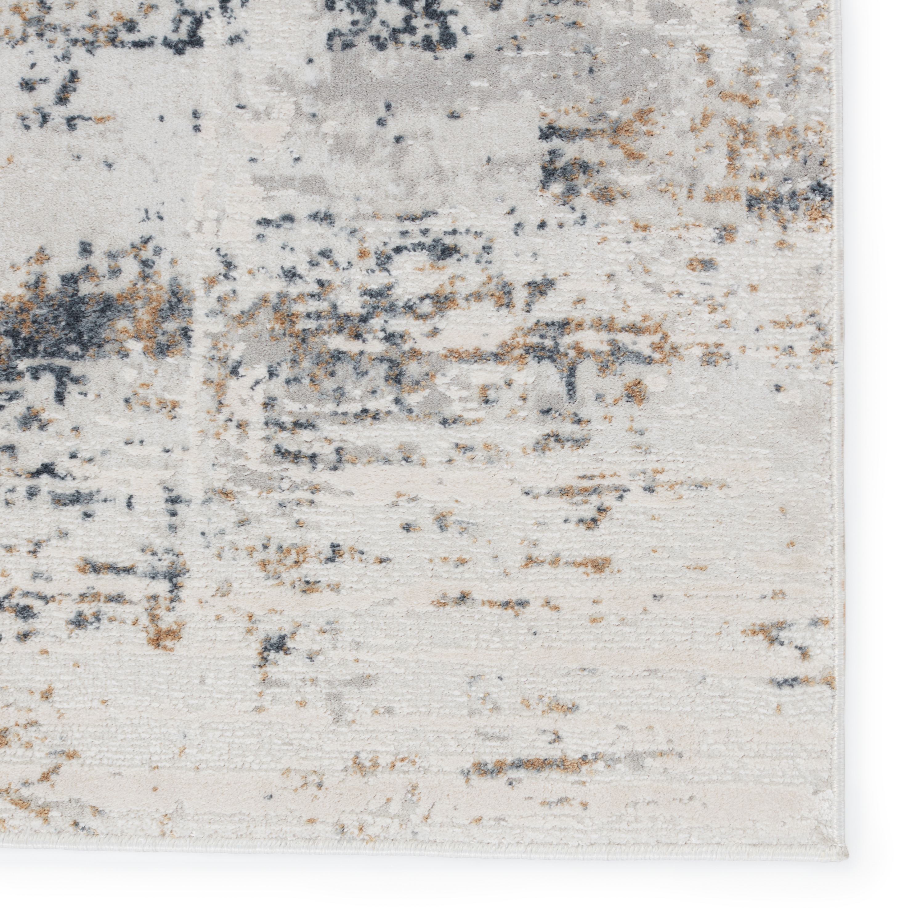 Gesine Abstract Light Gray/ Gold Area Rug (11'10"X14') - Image 3