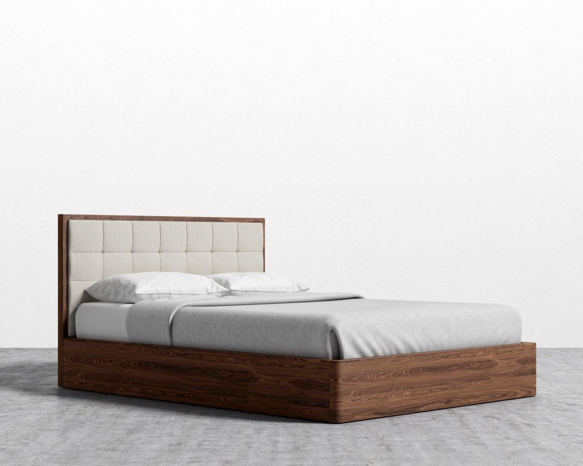 Charlotte Storage Bed / King / Modern Felt, Alesund - Image 1