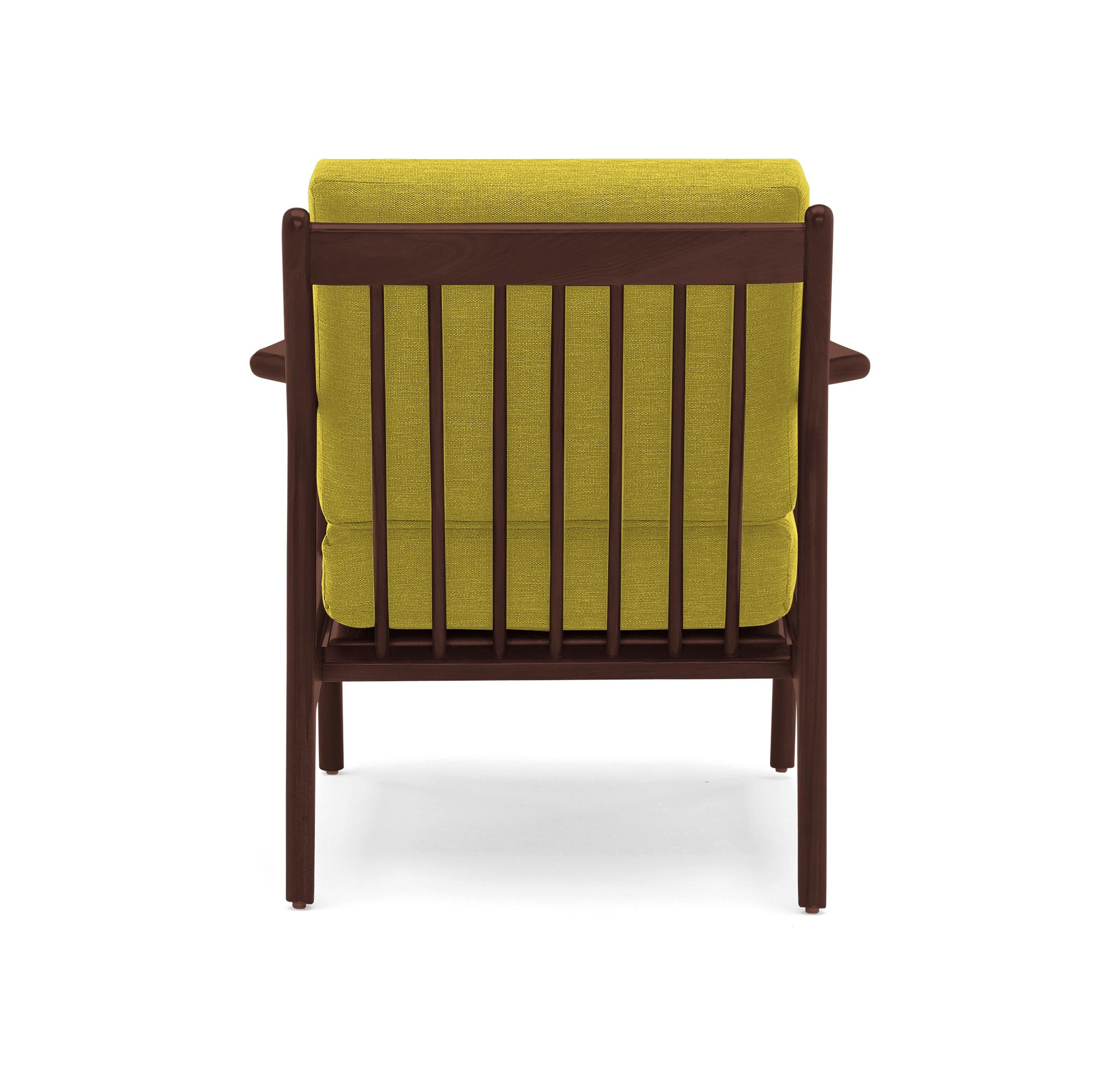 Yellow Collins Mid Century Modern Chair - Bloke Goldenrod - Walnut - Image 4