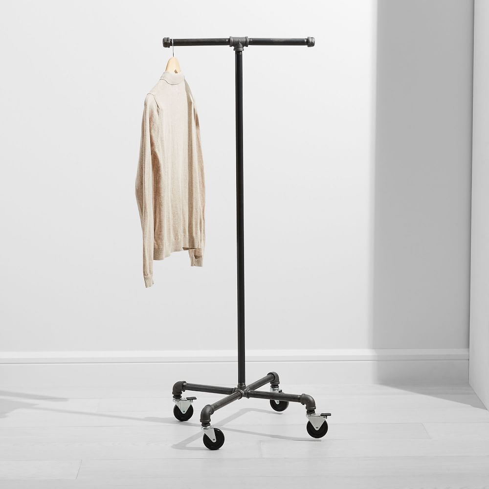 Monroe Trades Mobile Clothing Rack, Gunmetal - Image 0