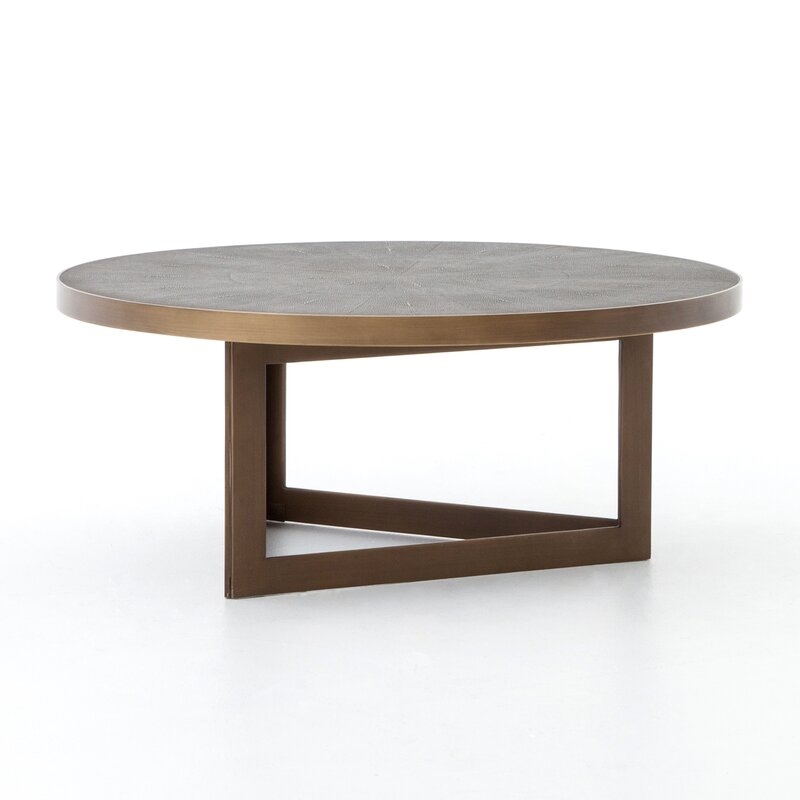 Four Hands Shagreen Sled Coffee Table - Image 0