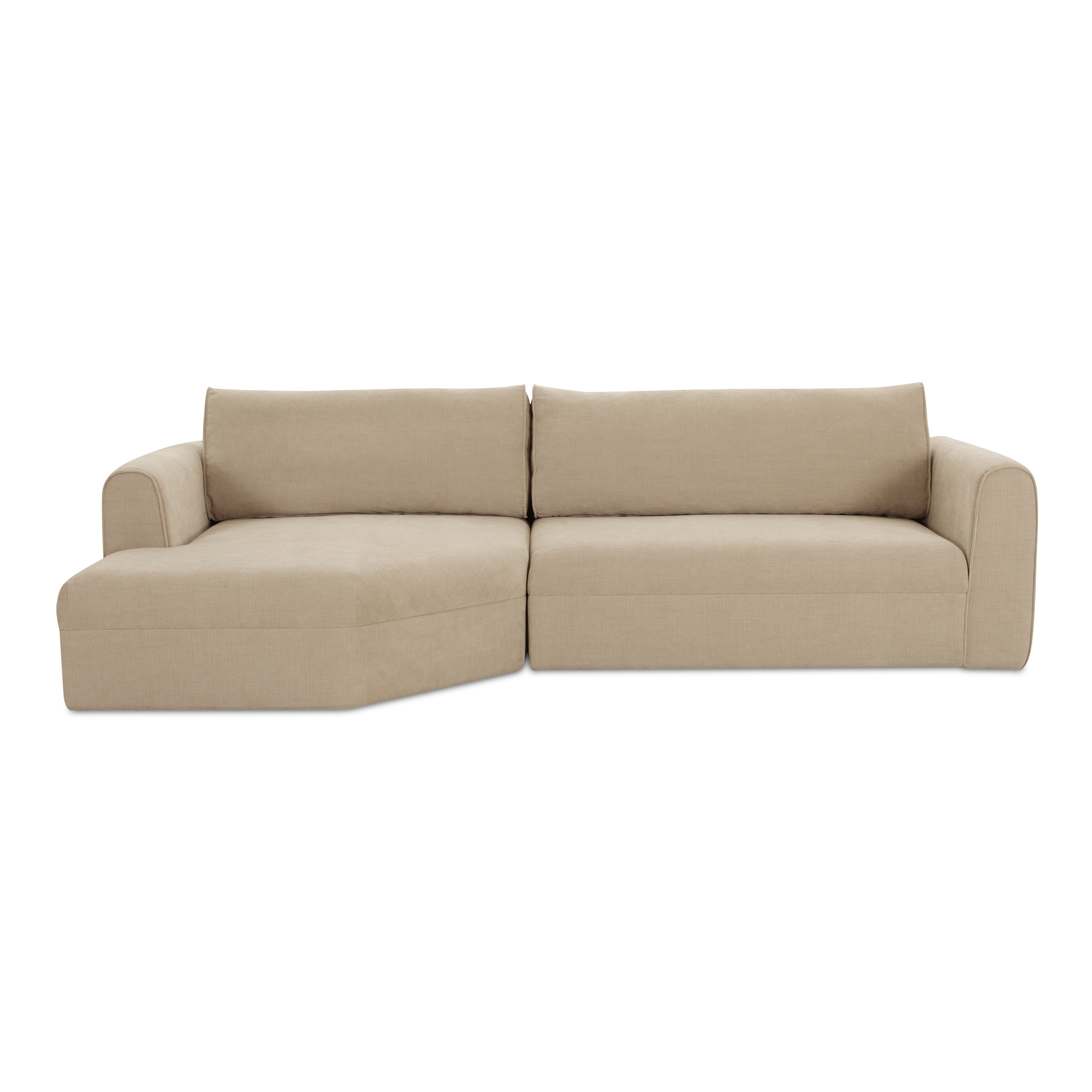 Madrid Left Sectional Cool Beige - Image 0