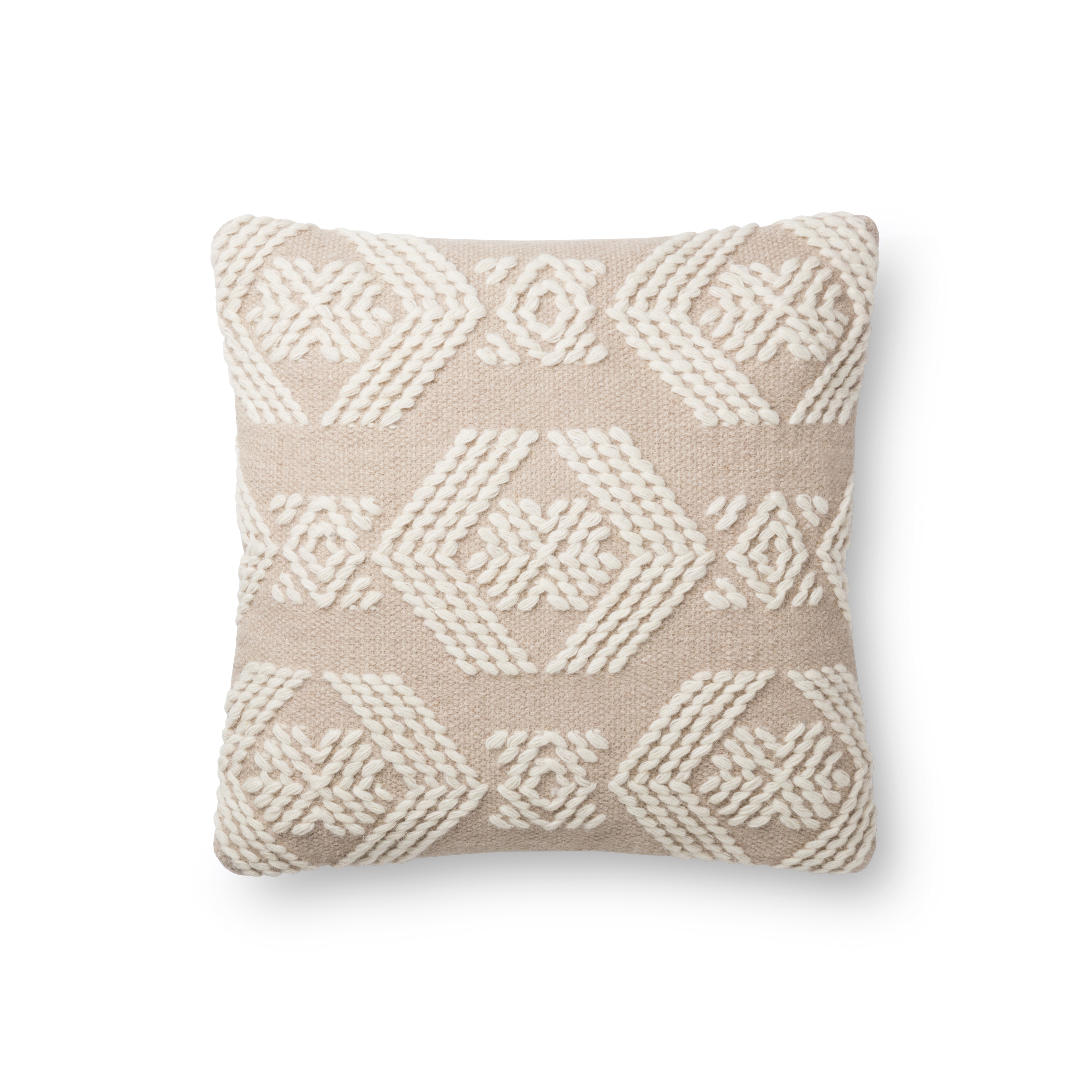 Magnolia Home by Joanna Gaines x Loloi Pillows P1105 Sand / Ivory 13" x 35" Cover Only - Image 0