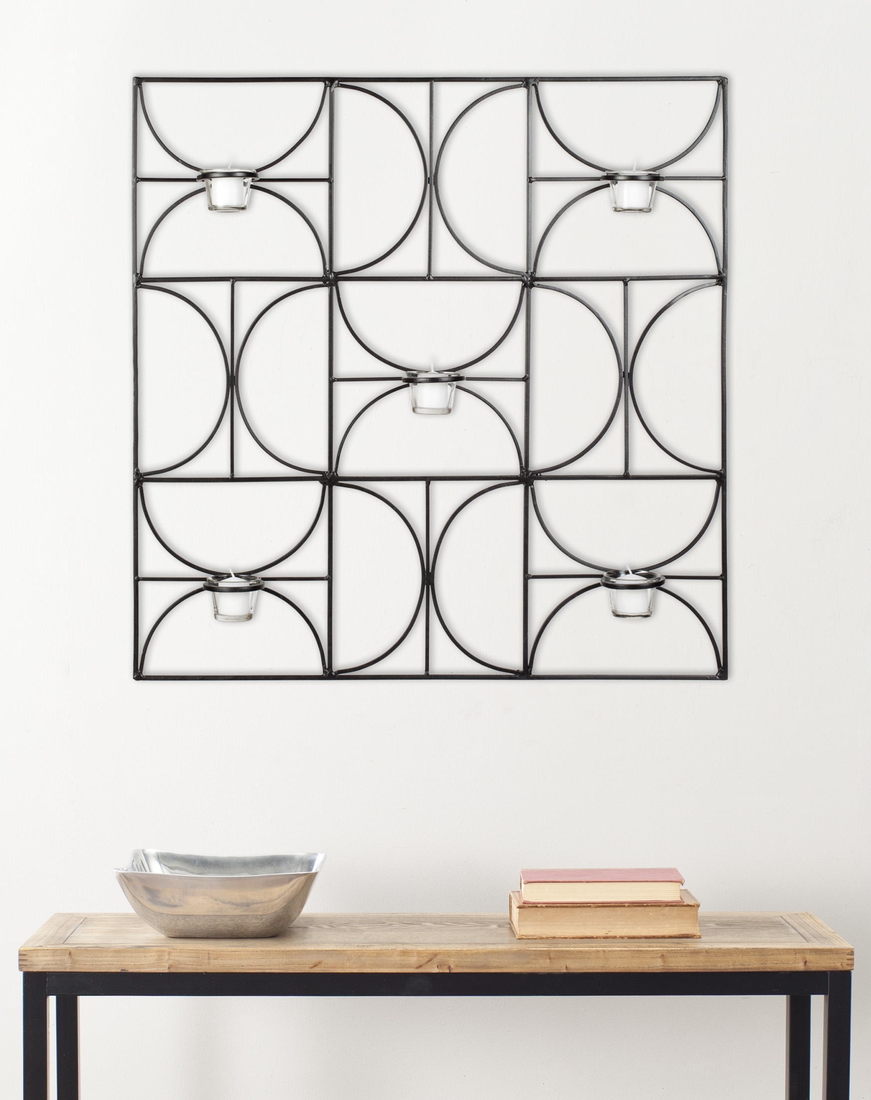 Roxy Votive Wall DÃ©cor - Black Powder Coated - Safavieh - Image 2