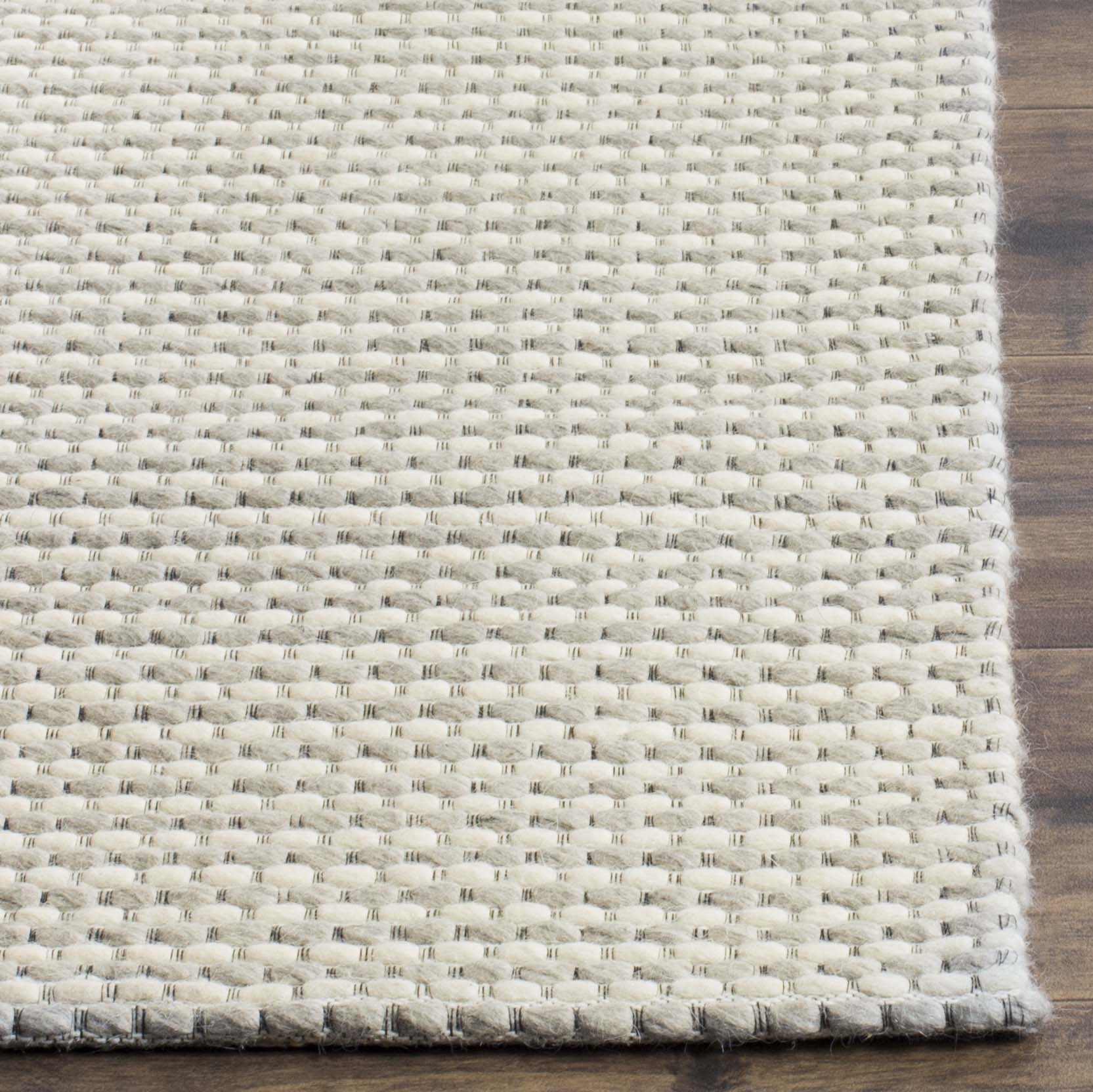 Arlo Home Hand Woven Area Rug, NAT801G, Silver/Ivory,  2' 3" X 8' - Image 1
