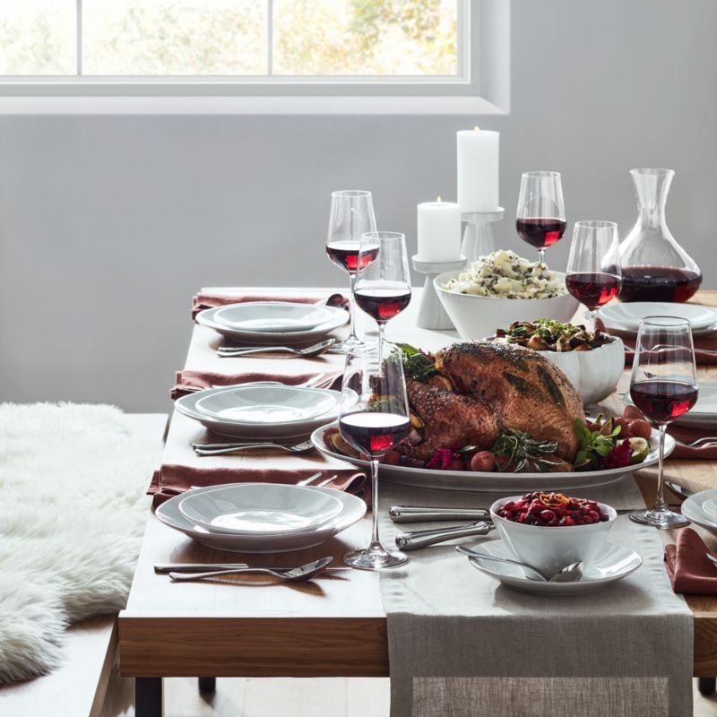 Marin White Dinner Plates, Set of 8 - Image 4