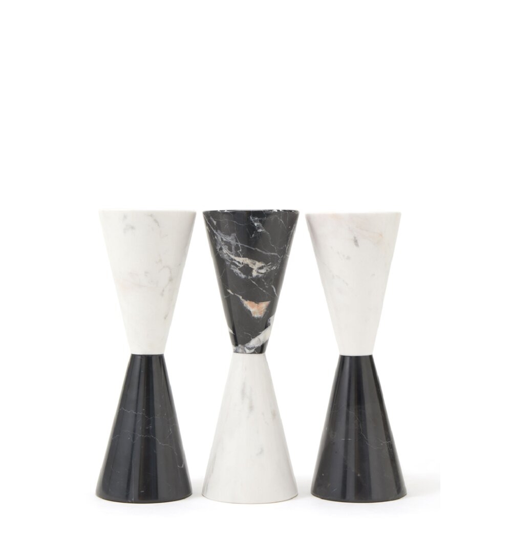 Liang & Eimil 3 Piece Marble Tabletop Candlestick Set - Image 0