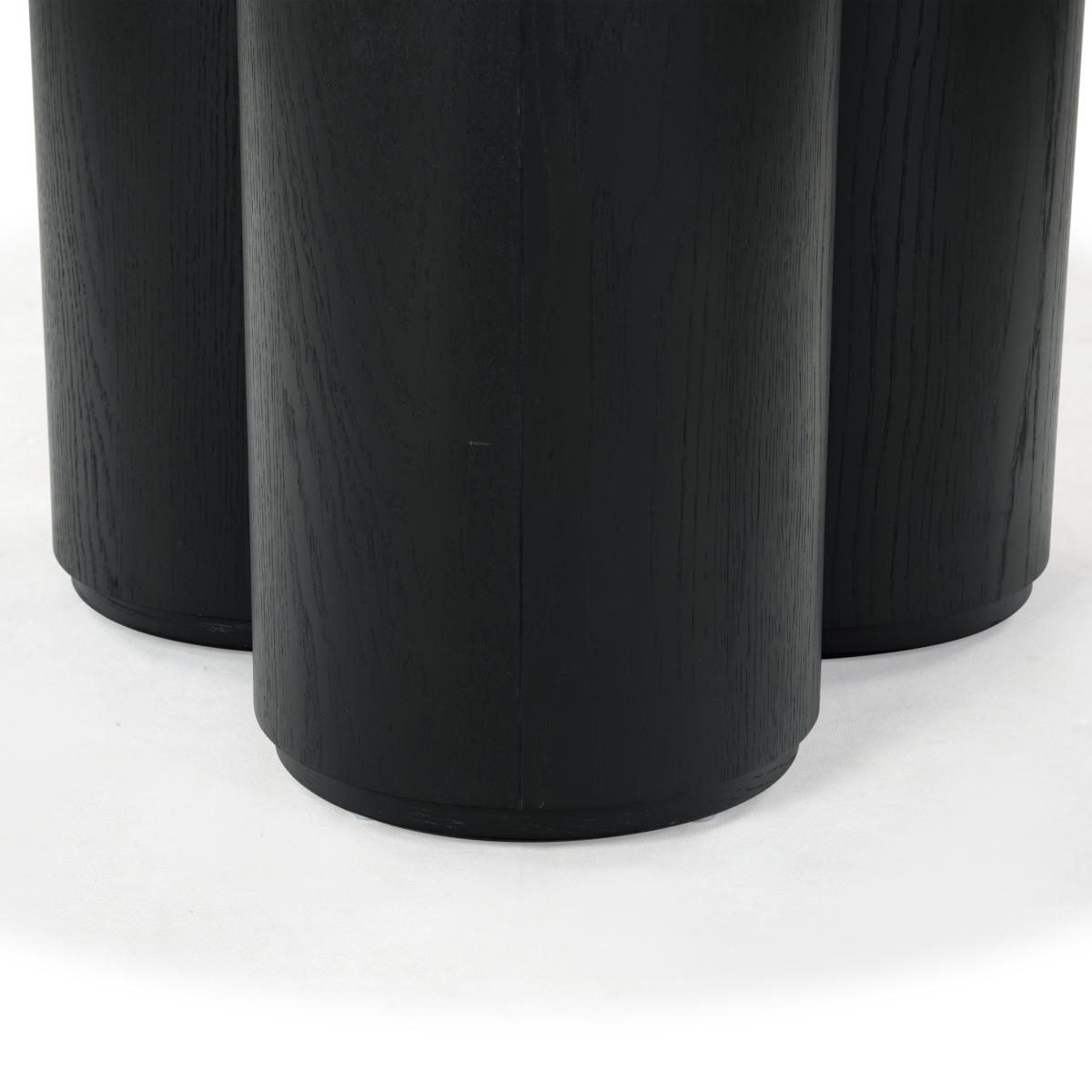 Kathalina Round Wood Dining Table - Black - Image 2