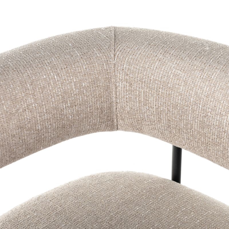 Sutter Beige Bouclé Counter Stool - Image 2