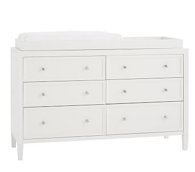 Parker Extra-Wide Dresser &amp; Topper, Simply White, In-Home Delivery - Image 0