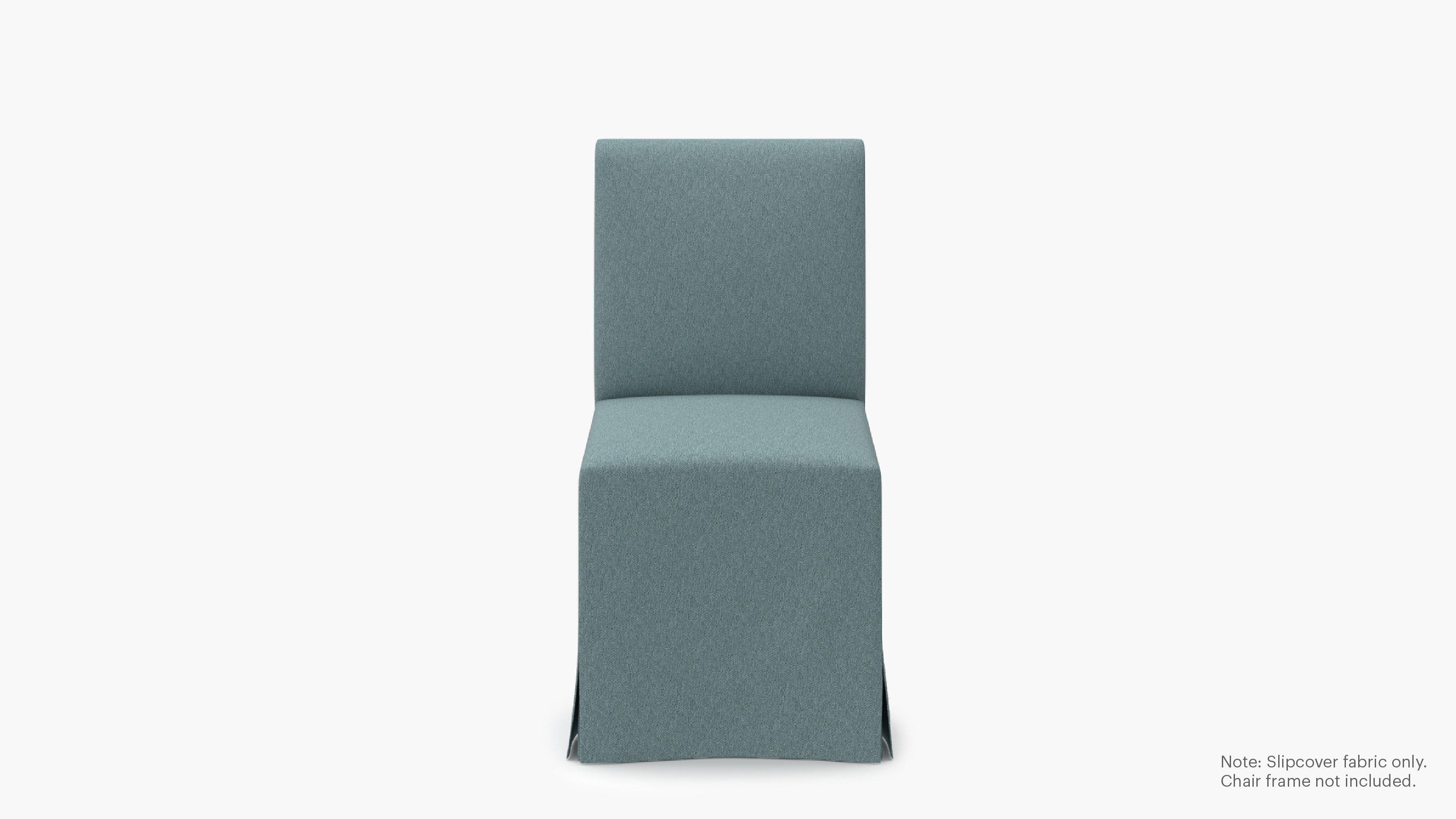 Slipcovered Signature Dining Chair - Cover Only, Seaglass Everyday Linen - Image 0