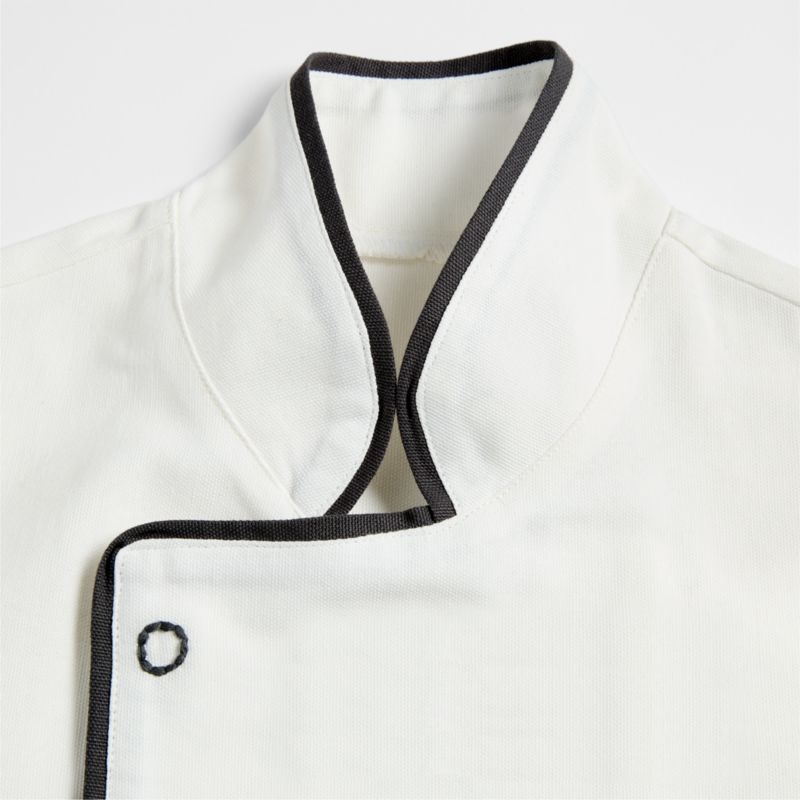 Black and White Kids Chef Coat and Hat Set - Image 4