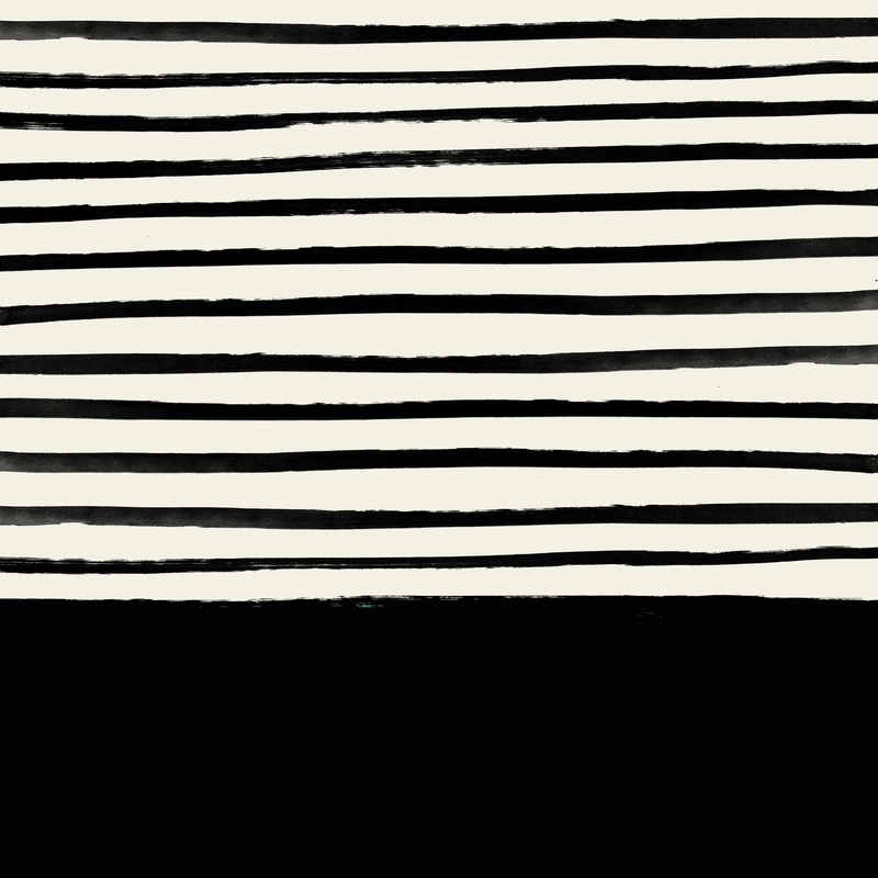 Black X Stripes Framed Art Print by Leah Flores - Scoop White - MEDIUM (Gallery)-22x22 - Image 1