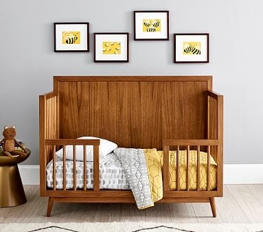 west elm x pbk Mid Century 4-in-1 Convertible Crib, Acorn, In-Home Delivery - Image 3