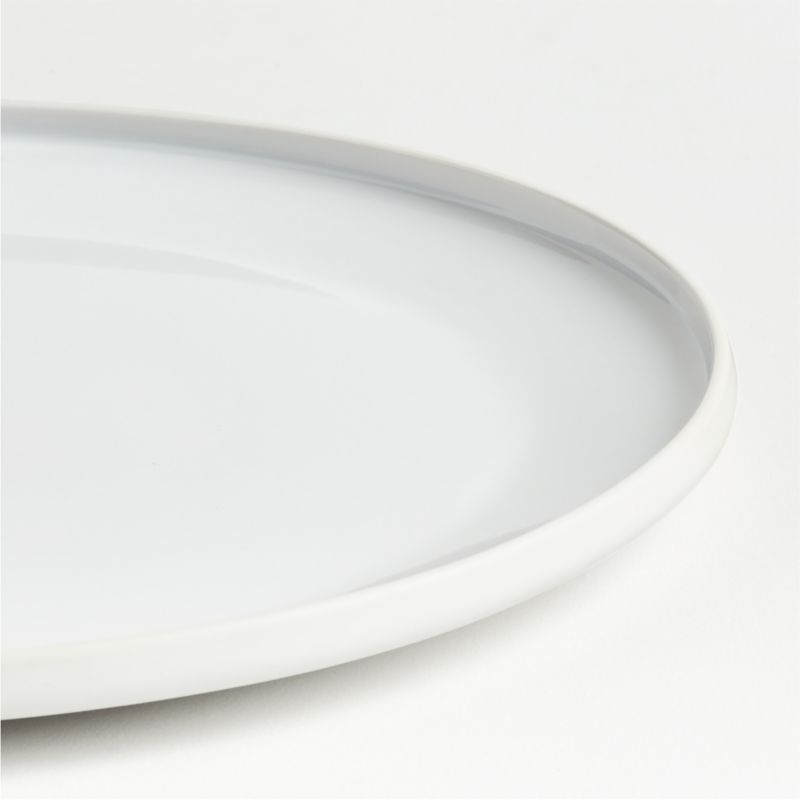 Tour White Porcelain Dinner Plates, Set of 8 - Image 7