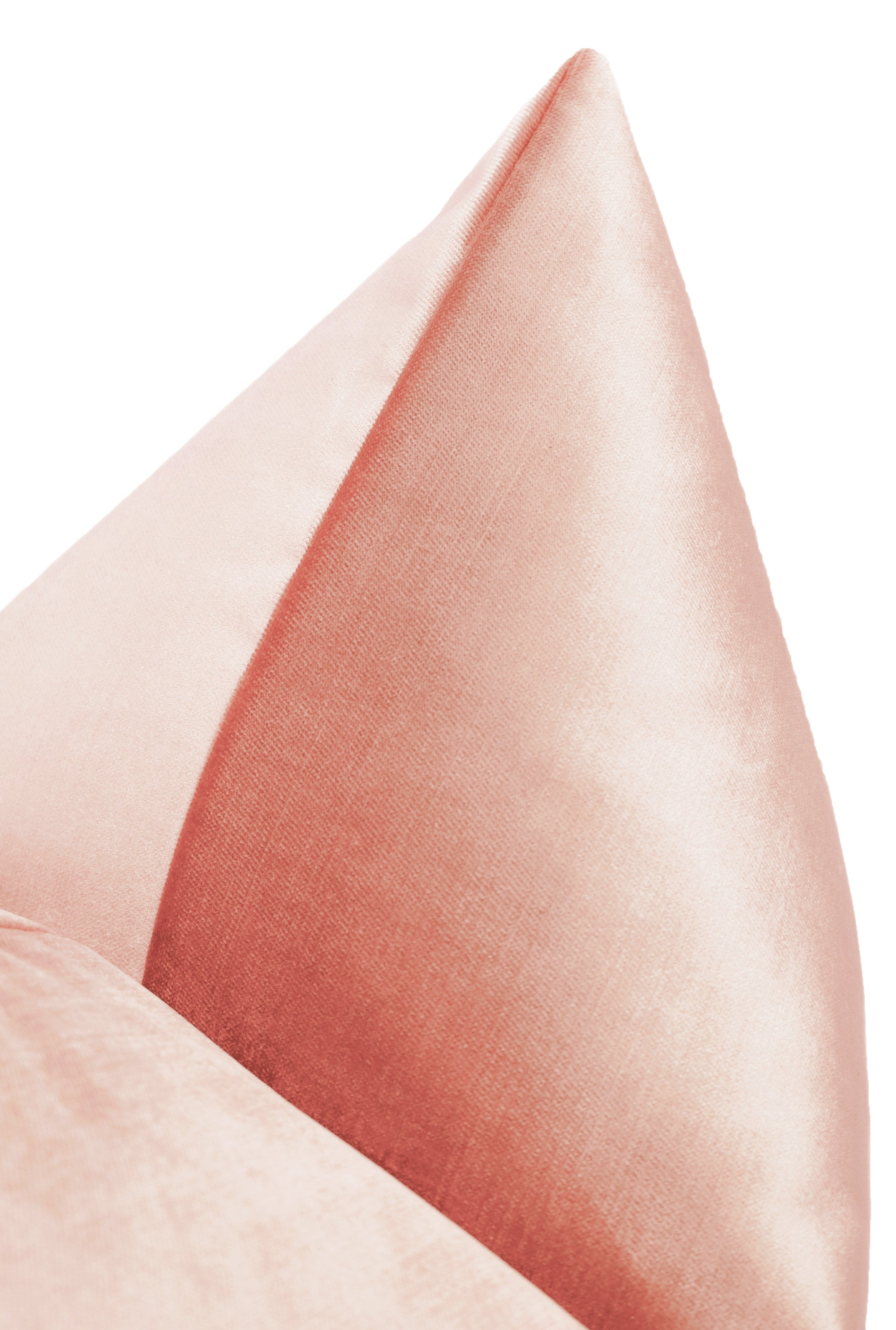 FAUX SILK VELVET // PINK PEONY - 20" X 26" STANDARD SHAM - Image 2