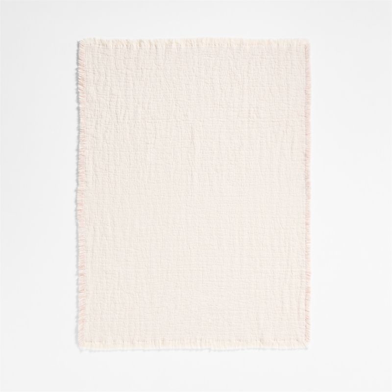 Supersoft Organic Cotton Gauze Classic Mauve Pink Baby Stroller Blanket - Image 3