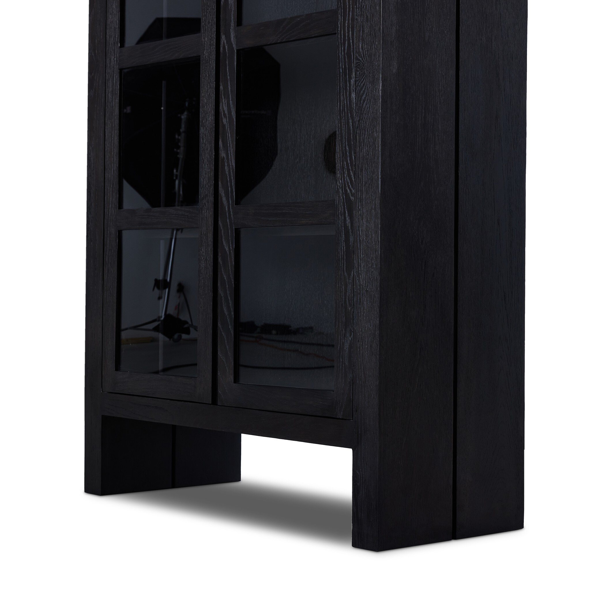 Warby Cabinet - Worn Black Veneer - Image 5