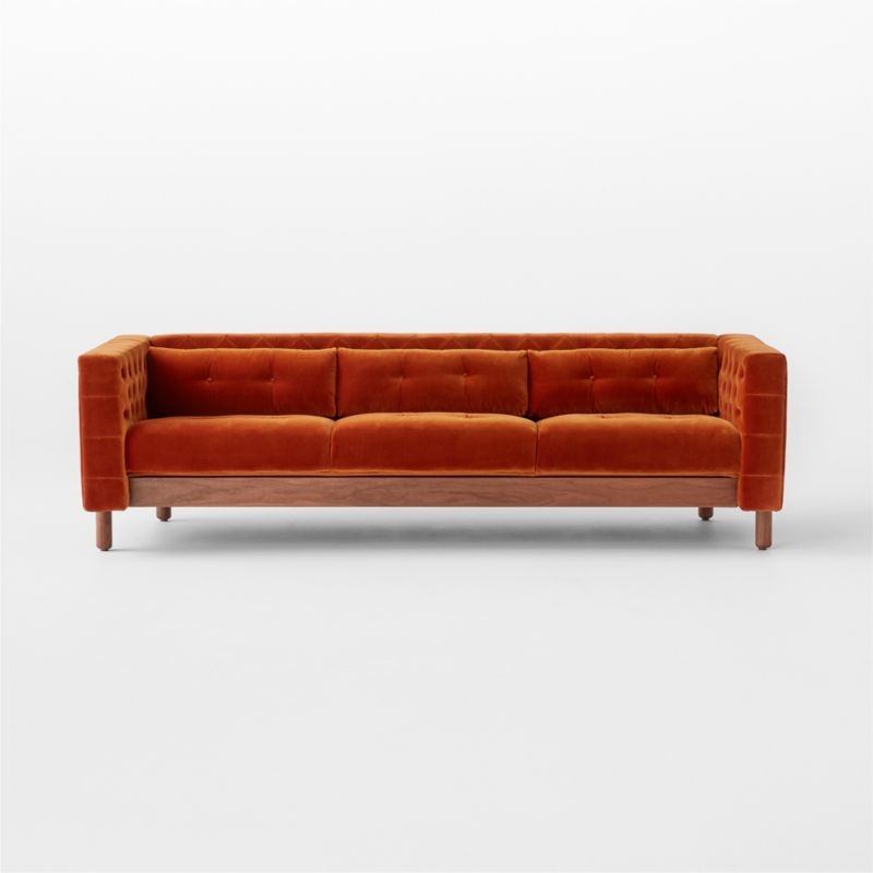 Marconi 81.5" Tufted Sofa Luca Storm - Image 4