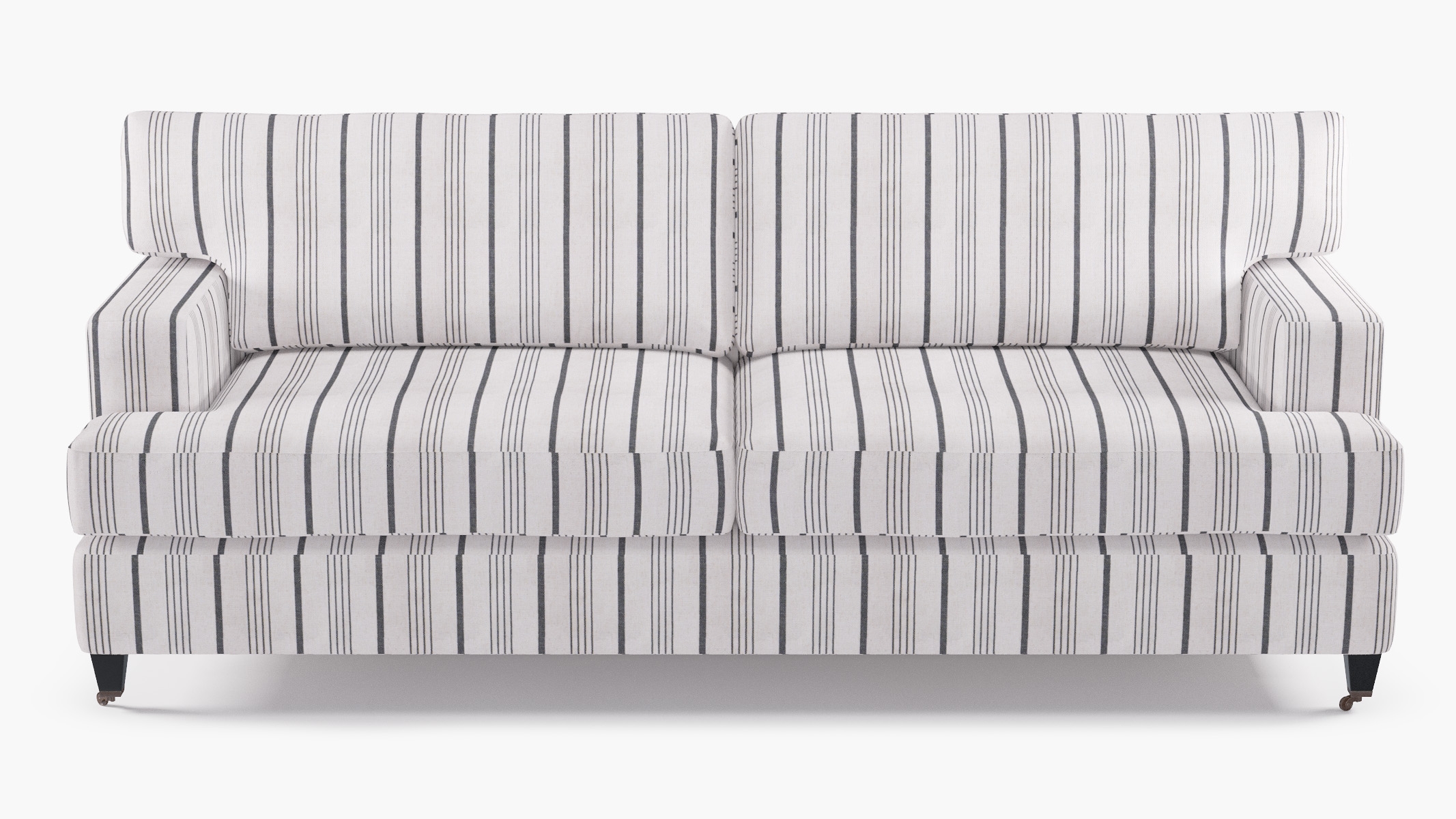 Classic Sofa, Black Market Stripe, Black - Image 0