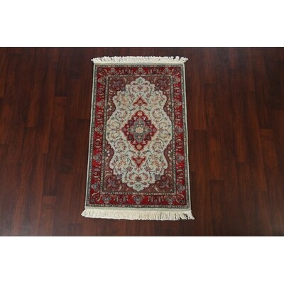 100% Vegetable Dye Tabriz Oriental Area Rug Hand-Knotted 3X5 - Image 0