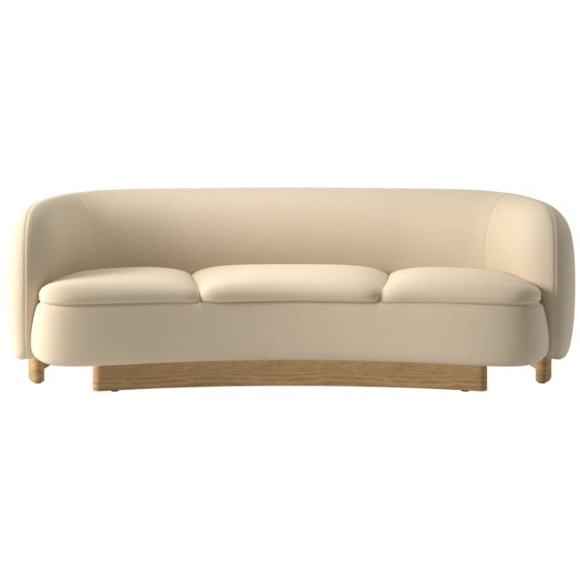 Muir 90" Curved Sofa Curious Mink - Image 0