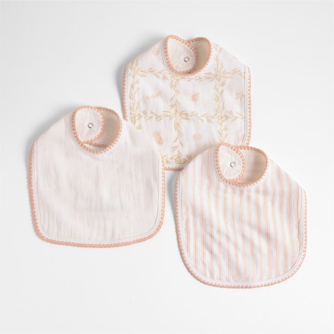 Frankie Pink Baby Bib Set by Jake Arnold - Image 0