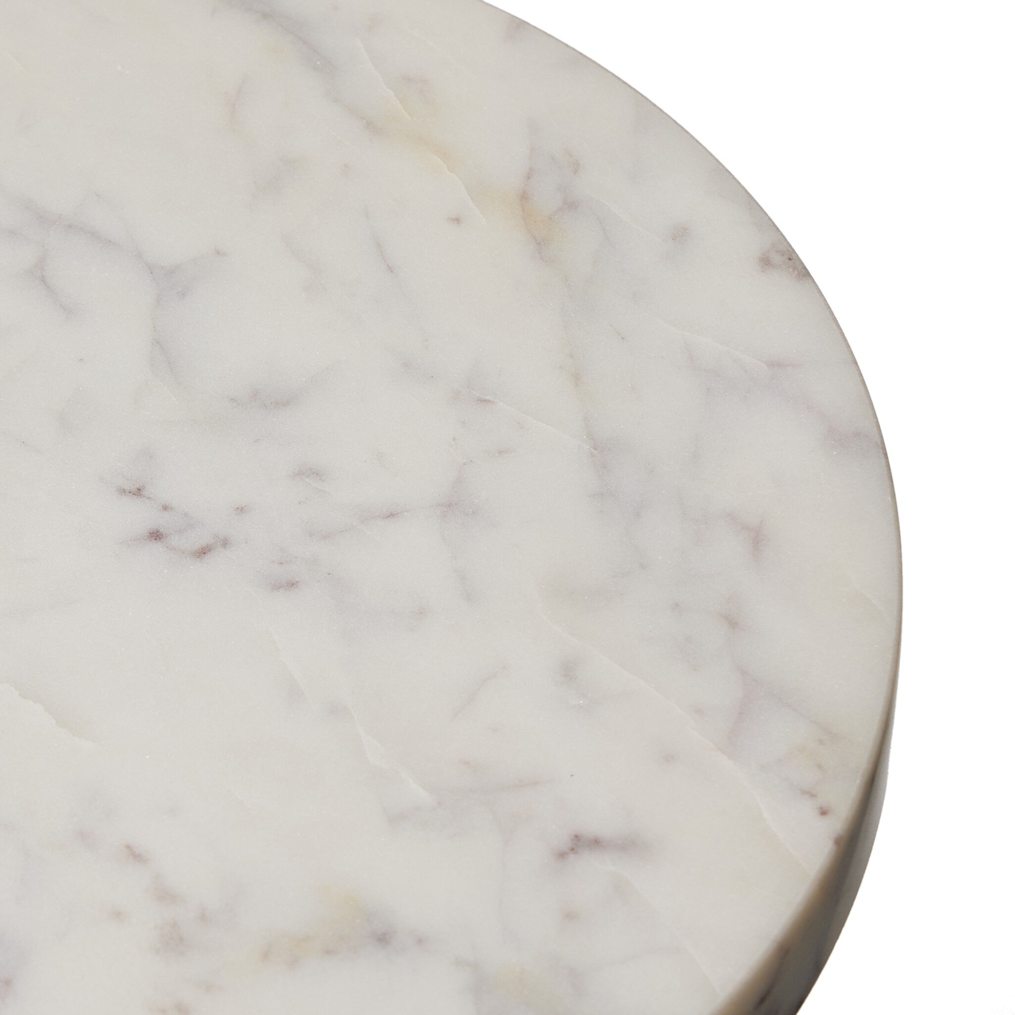 Mabel Nesting End Table - Veined White Marble - Image 9