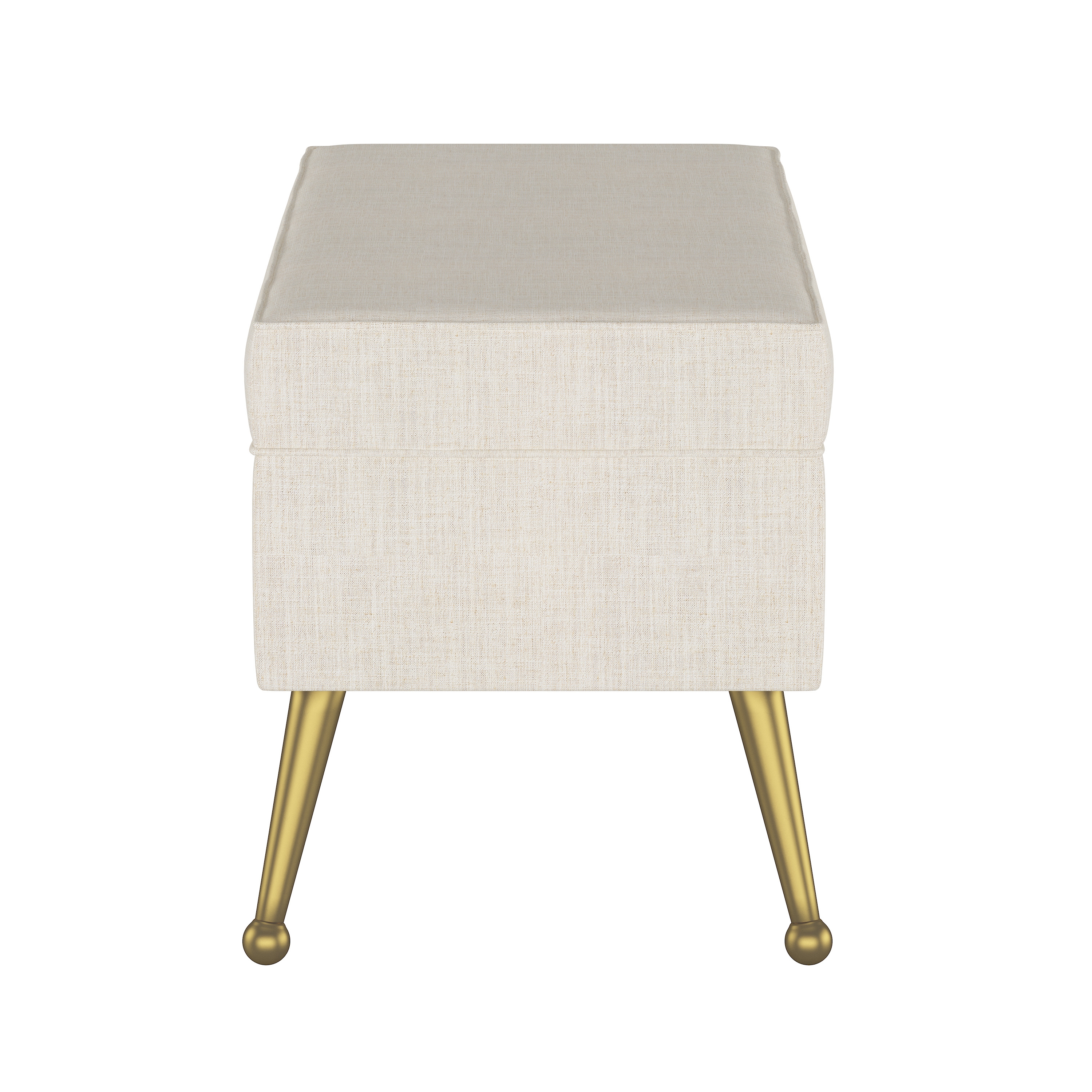 Storage Bench in Linen Talc - Image 2