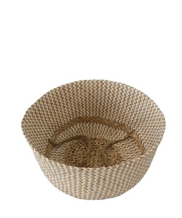 Belly Straw Seagrass Baskets, Set of 2 - Image 2